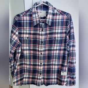 Tilley Women's Flannel Plaid Shirt L